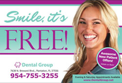 Free Postcard Template for Family Practice Dentists #00130